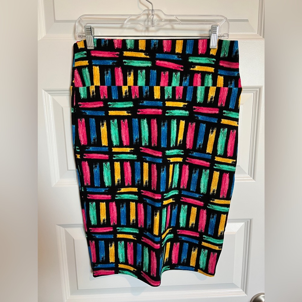 Lularoe Cassie multicolor pencil skirt size medium